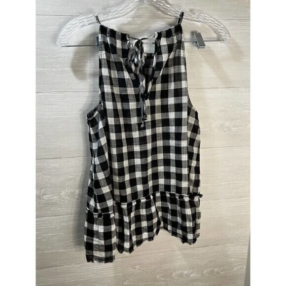 Cloth & Stone Gingham Halter Top XS NEW - Picture 3 of 7